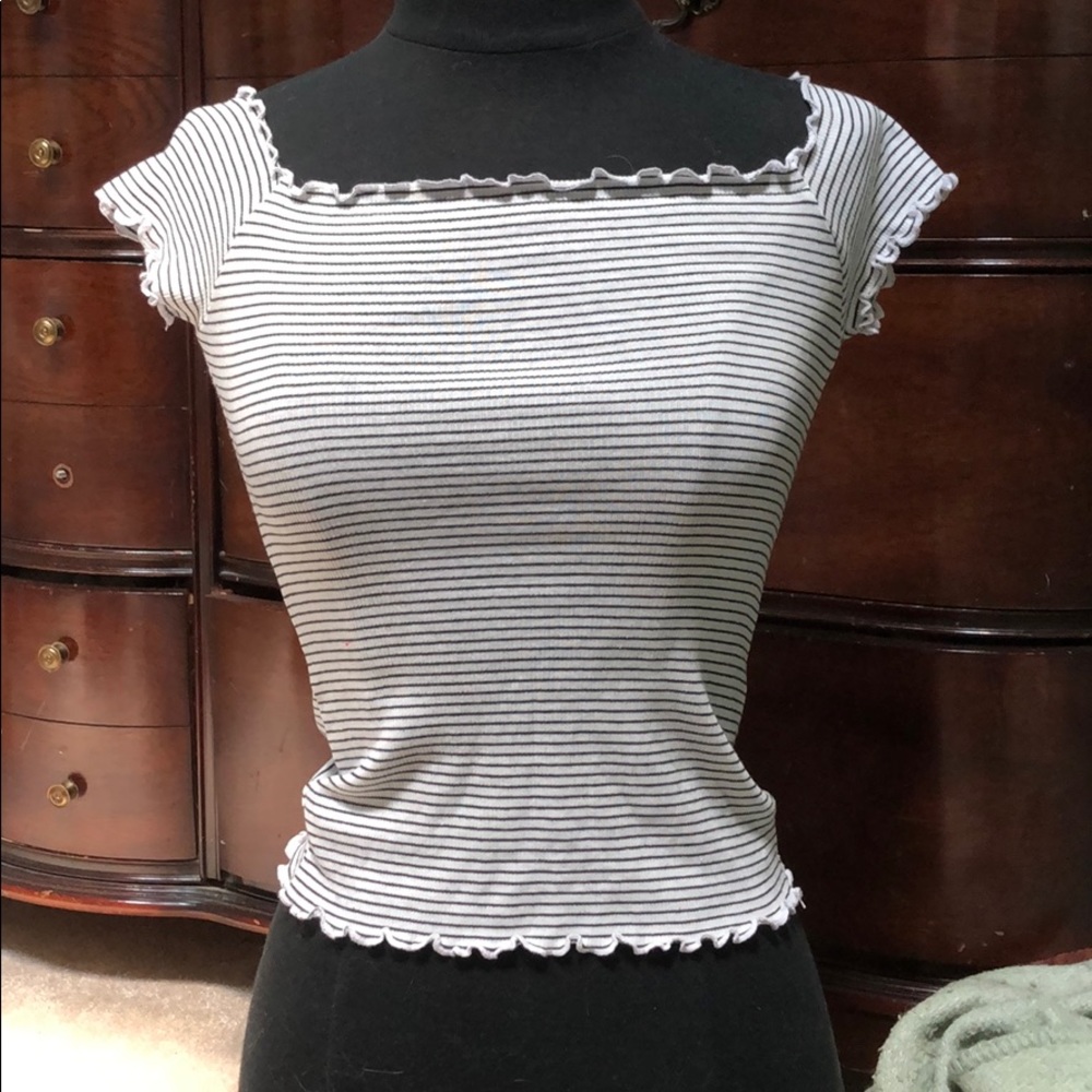 Hollister off the shoulder fitted top